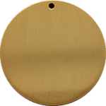 18K Gold Plated SilverBrass Brushed Finish