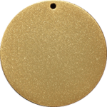 18K Gold Plated SilverBrass Sandblasted Finish