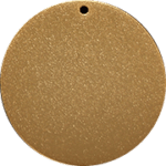 24K Gold Plated SilverBrass Sandblasted Finish