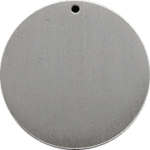 Rhodium Plated SilverBrass Brushed Finish