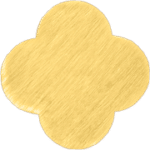 18K Gold Plated Stainless Steel Brushed Finish